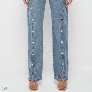 NWT Snap Closure Jeans SZ US 4